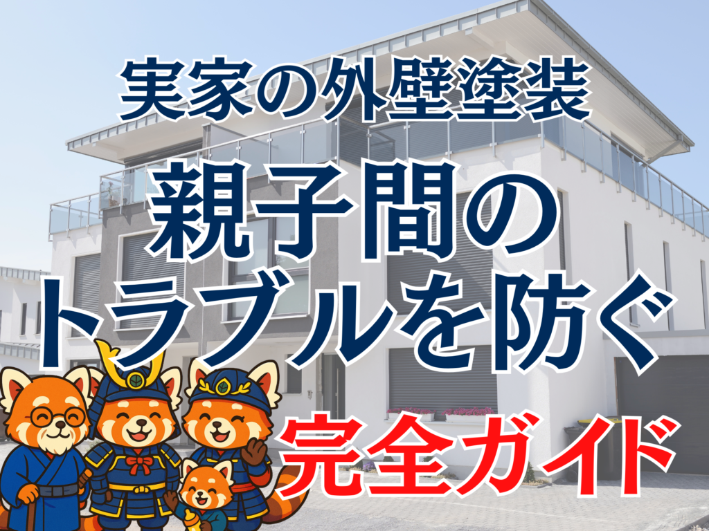 実家の外壁塗装で失敗しない！親子間のトラブルを防ぐ完全ガイド