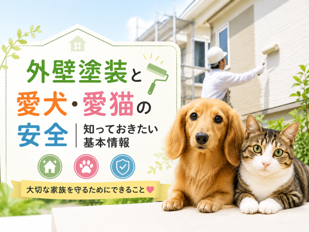 外壁塗装で愛犬・愛猫を守る7つの工夫｜稲沢市の塗装専門店が解説