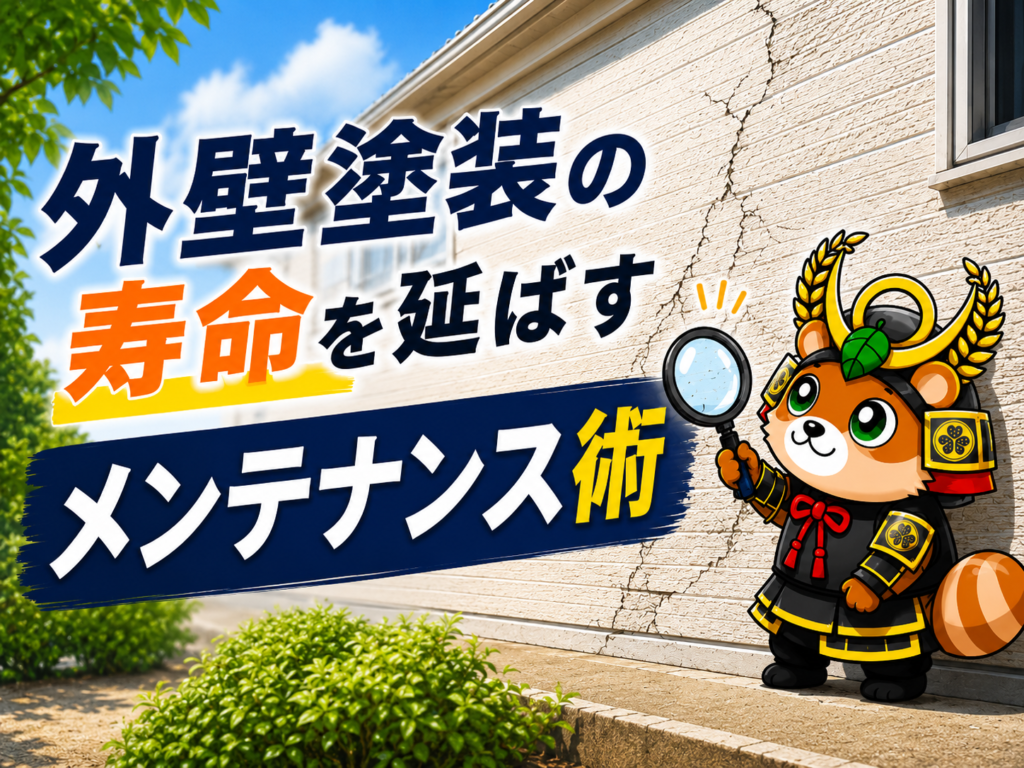外壁塗装の寿命を延ばすメンテナンス術｜劣化サインと長持ちのコツを解説