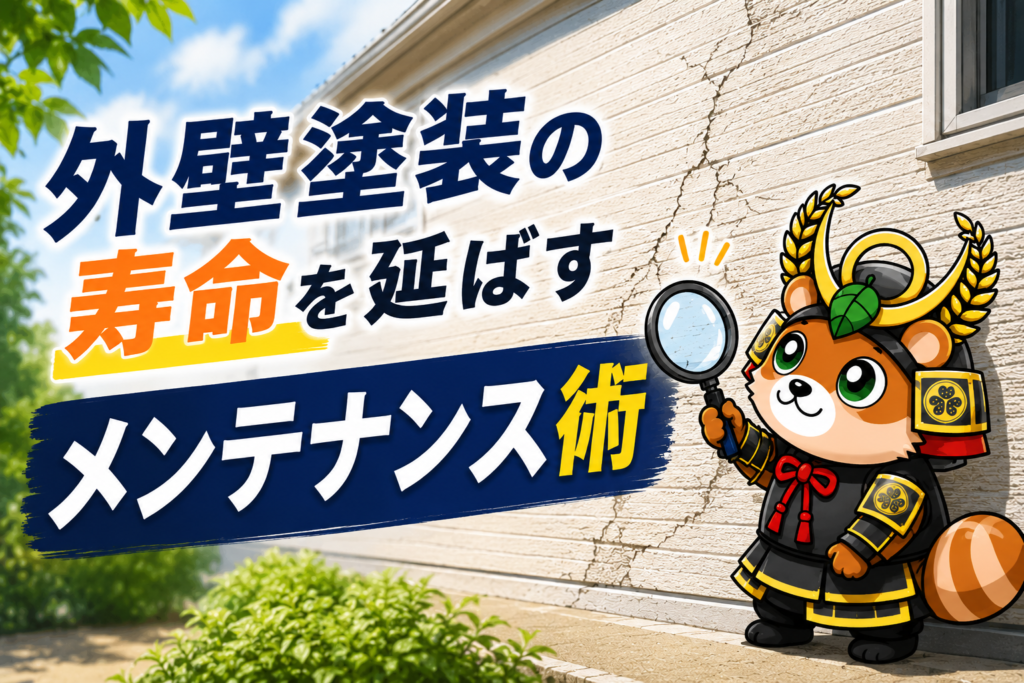 外壁塗装の寿命を延ばすメンテナンス術｜劣化サインと長持ちのコツを解説